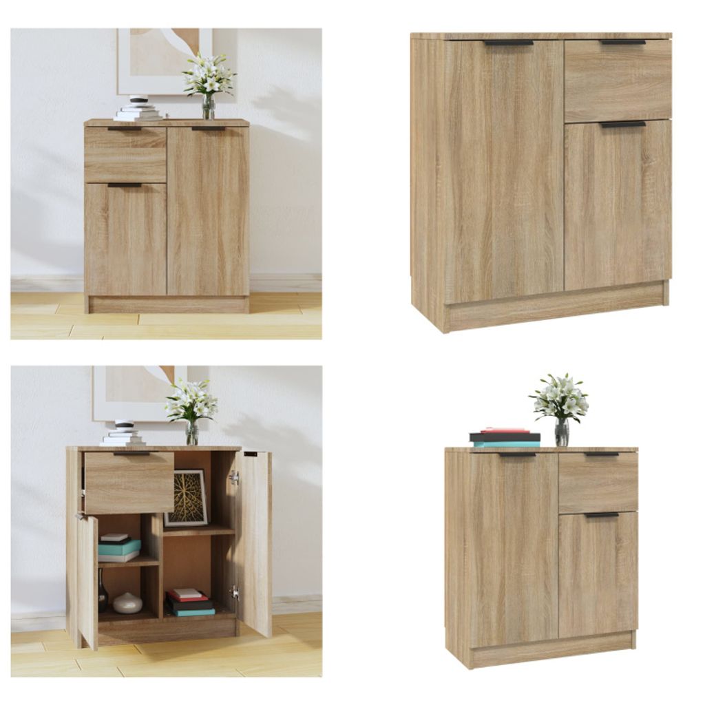 vidaXL Sideboard Sonoma Eiche 60x30x70 cm Holzwerkstoff - Sideboard - Sideboards - Schrank - Sideboard Schrank