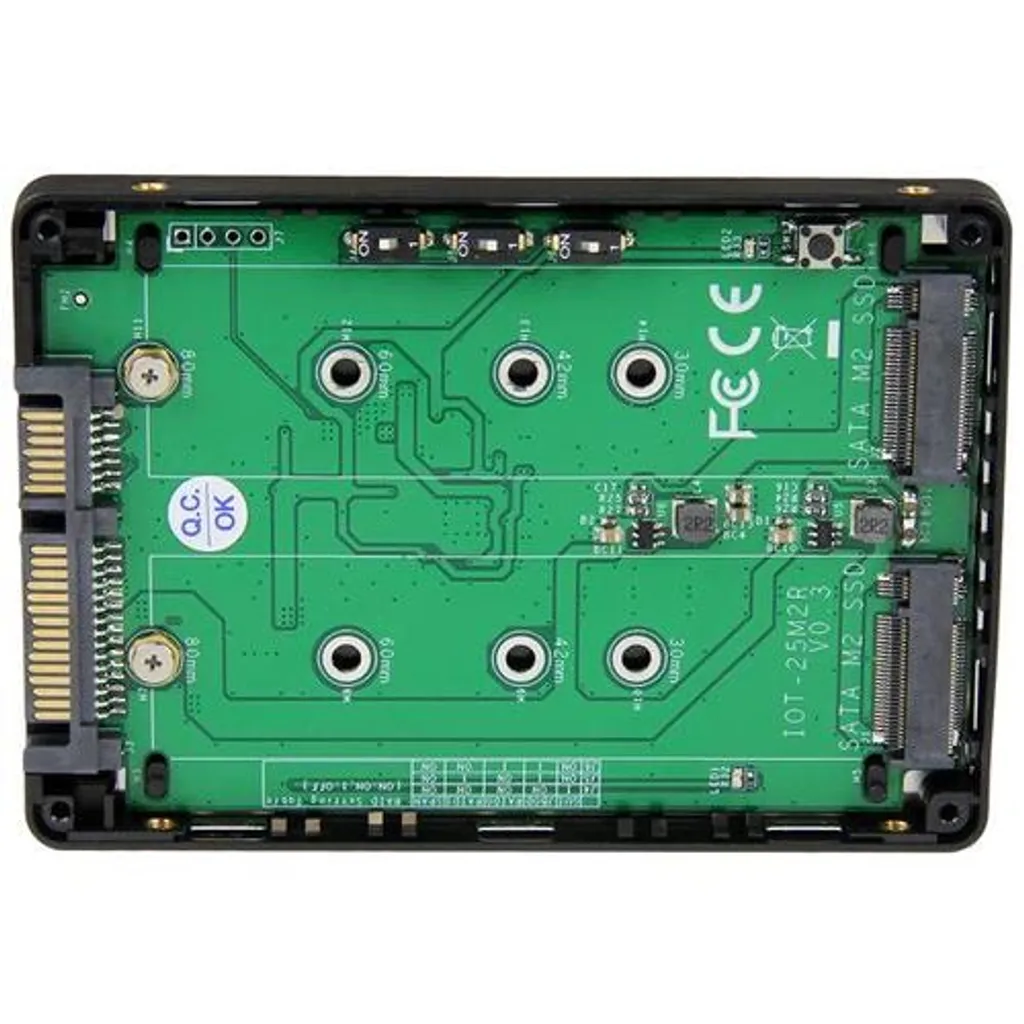StarTech.com Adaptateur Double M.2 SATA avec RAID 2,5 pouces 35S22M2NGFFR - 3