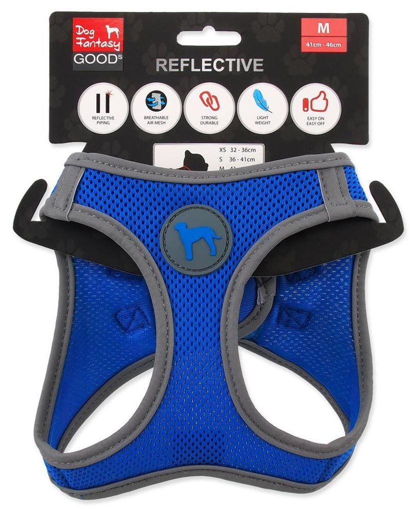 Pettorina Dog Fantasy Puppy M blu 41-46 cm Immagine del prodotto 