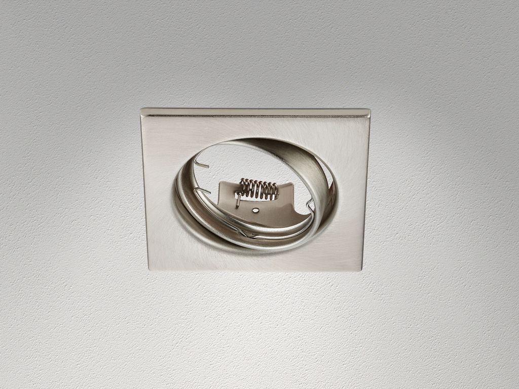 Trio Einbauleuchte Jura 8 x 8 cm Silber matt Produktbild 