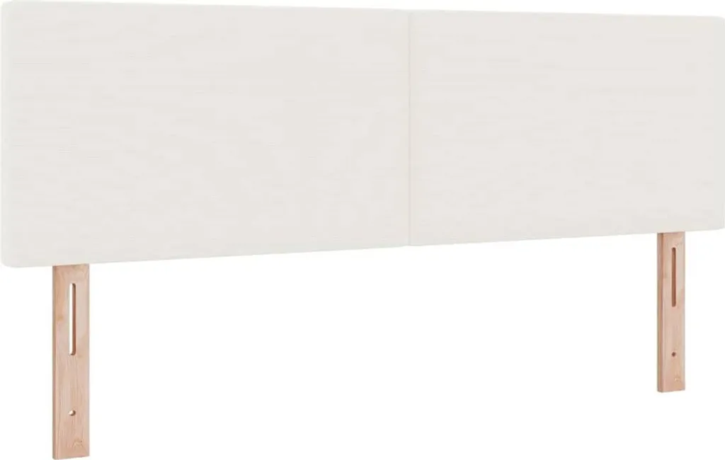 Testiera Letto 144 cm Crema Velluto a Coste - Stile Nordico e Comfort
