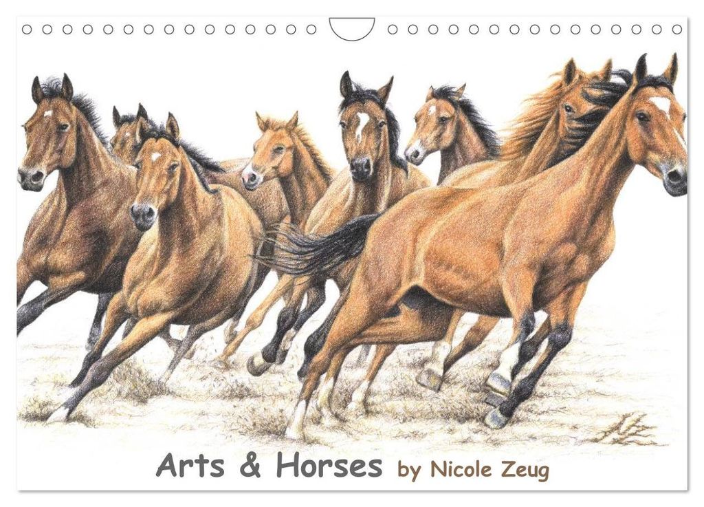 Arts & Horses (Wandkalender 2027 DIN A4 quer), CALVENDO Monatskalender