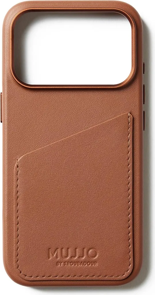 Protection cuir iPhone 17 Pro MagSafe anti-rayures avec porte-cartes