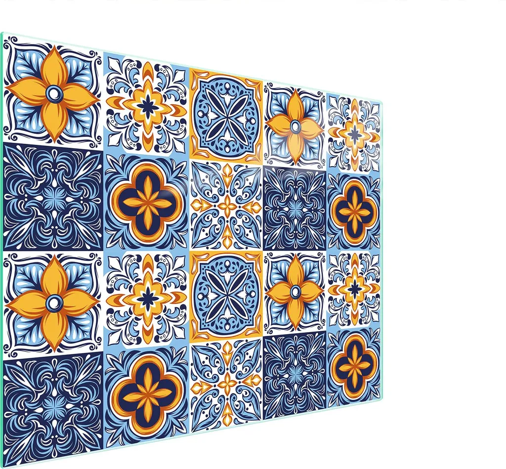 Tagliere in Vetro 52x40 Mosaico - Coprifornelli in Vetro Temperato
