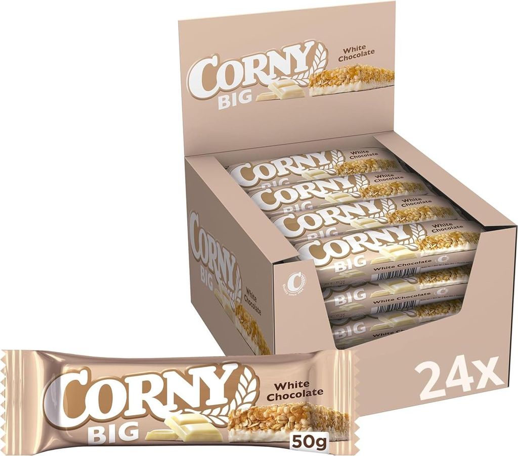 CORNY 3010668 CORNY BIG White Chocolate Müsliriegel 24 Obrázok produktu 