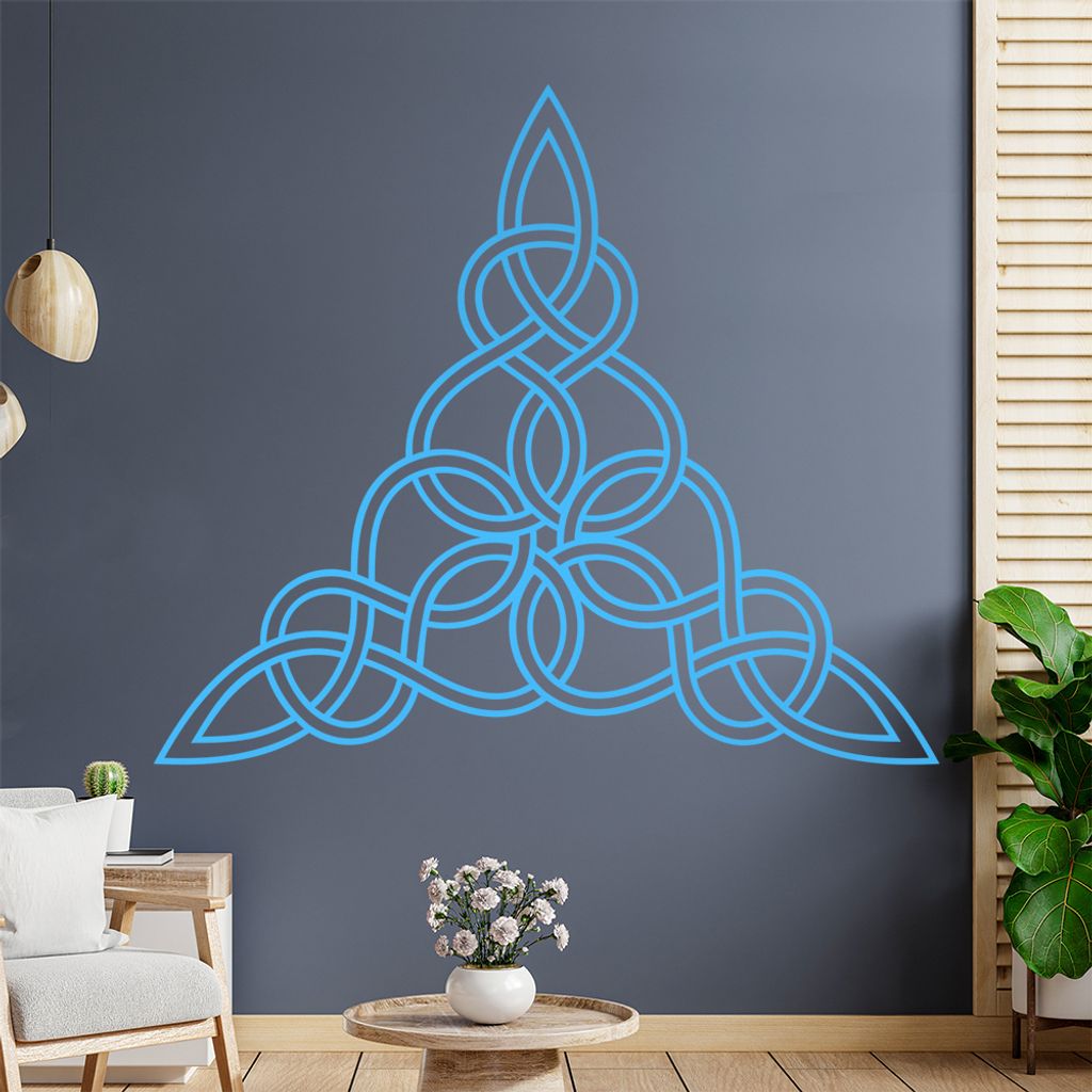 keltischer Knoten - Knotenmuster Wandtattoo in 6 Größen - Wandaufkleber Wall Sticker - Dekoration, Küche, Wohnzimmer, Schlafzimmer, Badezimmer