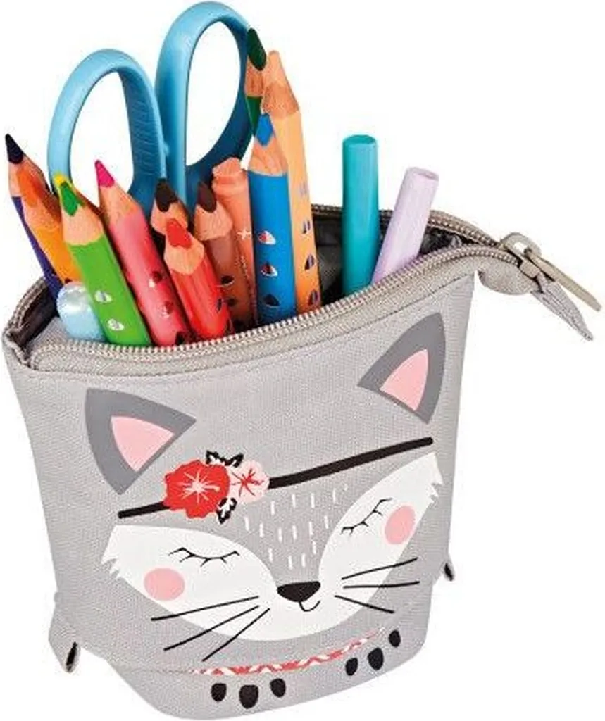 Pot à Crayons Rose Kitty Herlitz - Accessoire de Bureau en Métal Robuste - 3