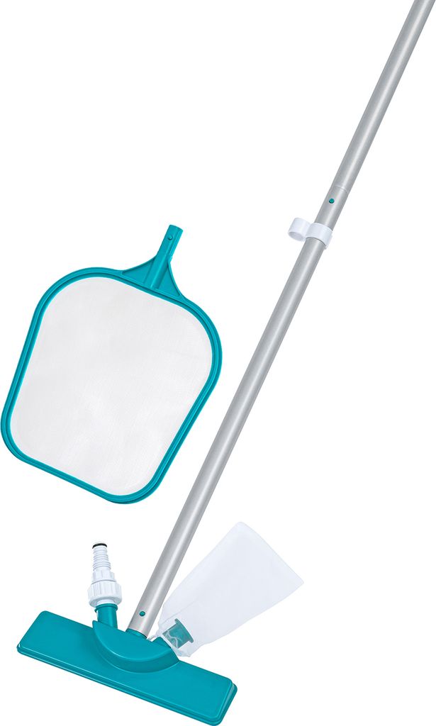 Bestway® Poolpflege Basis-Set mit Venturi-Sauger & Kescher Produktbild 