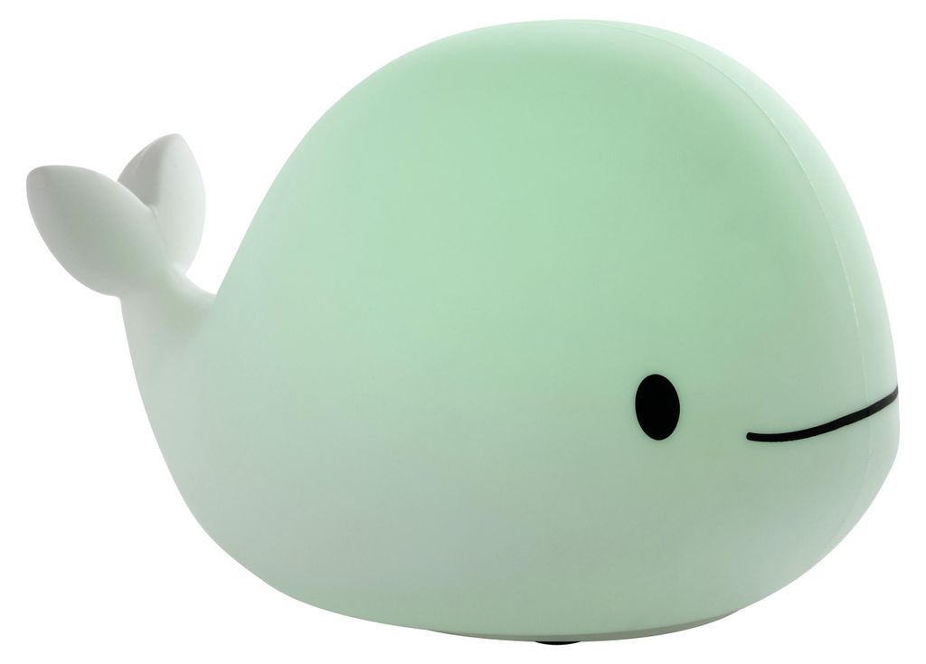 EGLO LED Nachtlicht Castellino, Akku Tischlampe Wal, Kinderzimmer Deko Mädchen Jungen, Silikon Nachttischlampe Kinder, touch bedienbar, warmweiß,...