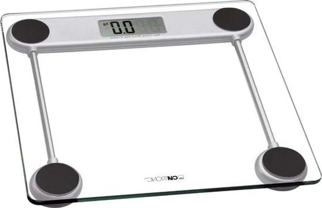 Pèse-personne électronique LCD en verre trempé haute précision 100g