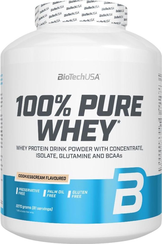 BioTech USA 100% Pure Whey 2270 g cookies&cream / Proteine Immagine del prodotto 