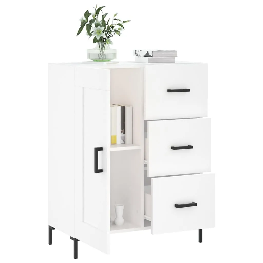 vidaXL Credenza 2 Ante Bianca 90cm | Mobile Dispensa e Contenitore - 4