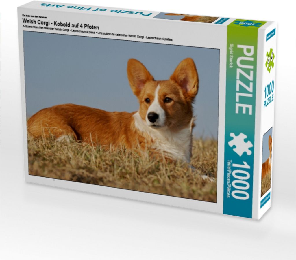 Calvendo Ein Motiv aus dem Kalender Welsh Corgi - Kobold auf 4 Pfoten 1000 Teile Puzzle quer 640x480mm, Starick Sigrid; 7355486