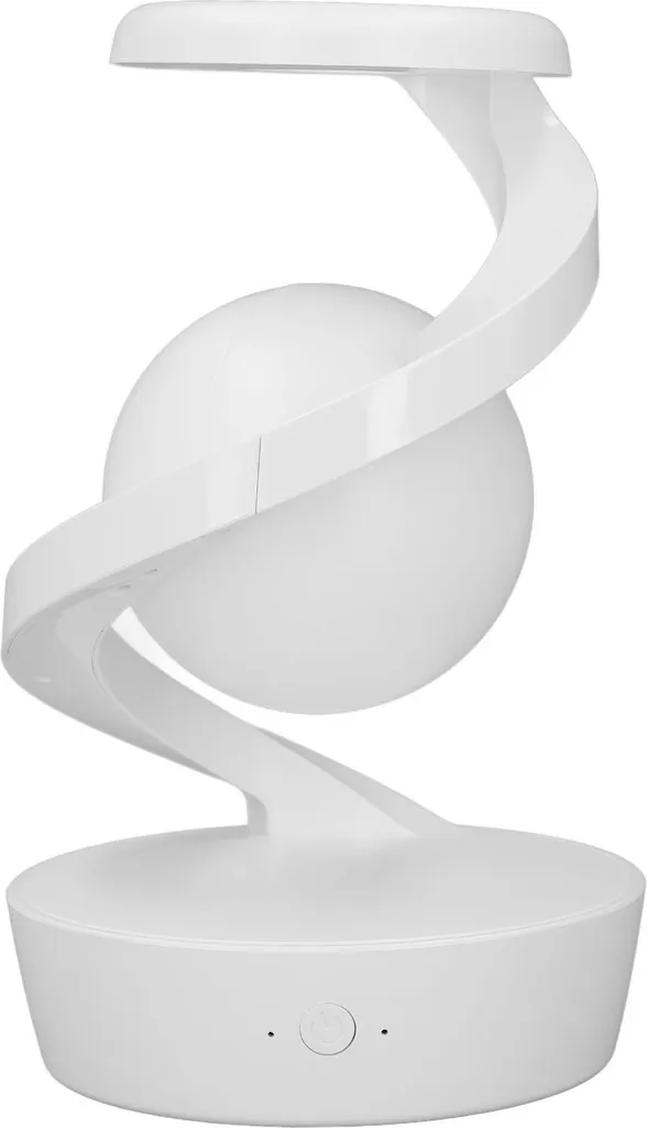 Lampe de chevet LED en spirale design moderne blanc chaud pour chambre