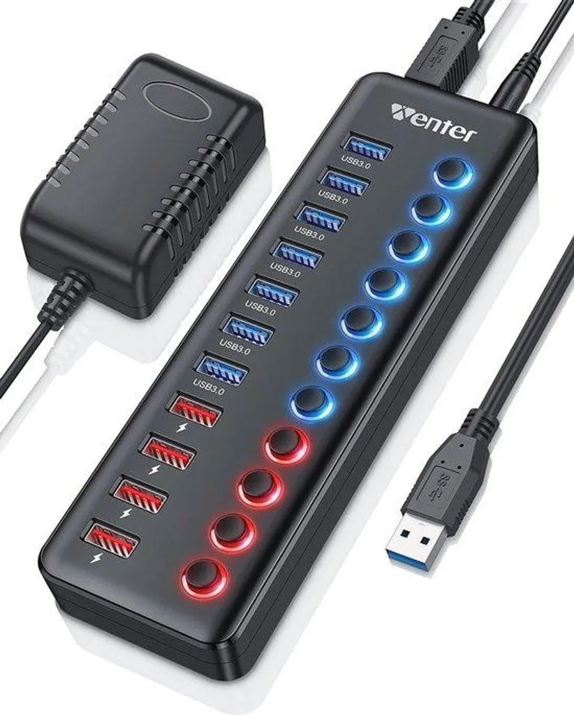 Hub USB 3.0 11 Ports : Ne Manquez Plus de Connexion ni de Batterie