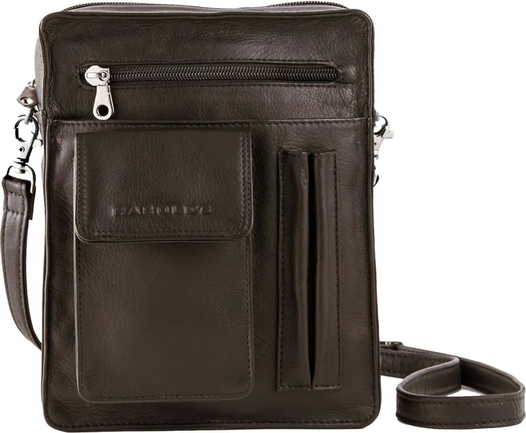 Harold's Country Shoulderbag Pelle Marrone - Borsa a Tracolla Unisex
