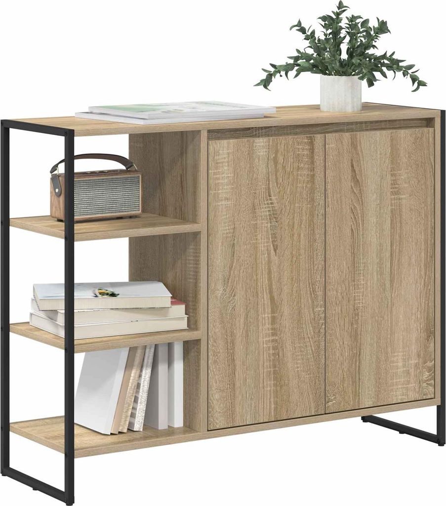 Langlebige Seitenschrank Sonoma 96,5 x 30 x 75cm Holzwerkstoff - Möbel571454 - Kommoden