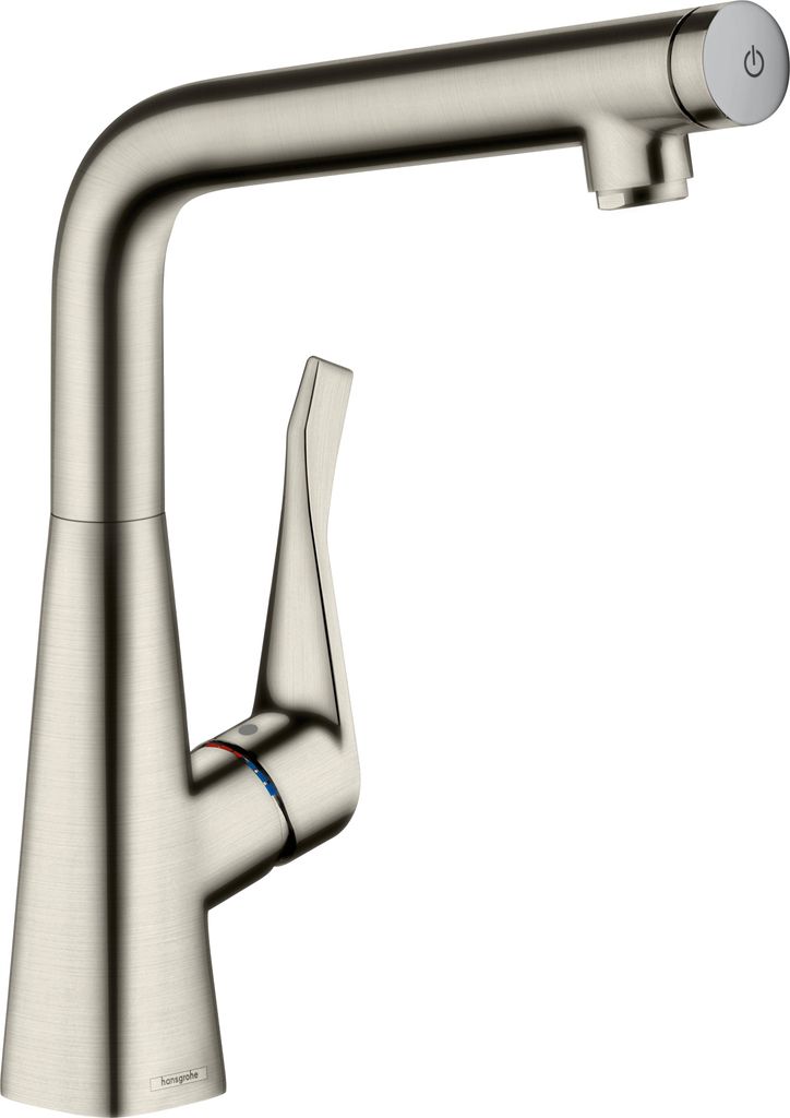 Hansgrohe Metris Spültischmischer Select Schwenkauslauf Edelstahl-Optik