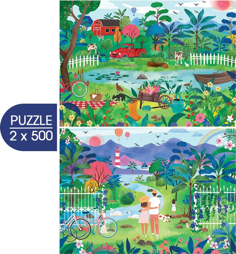 Puzzle multicolore 500 pièces Ode au Printemps - Qualité Pieces & Peace