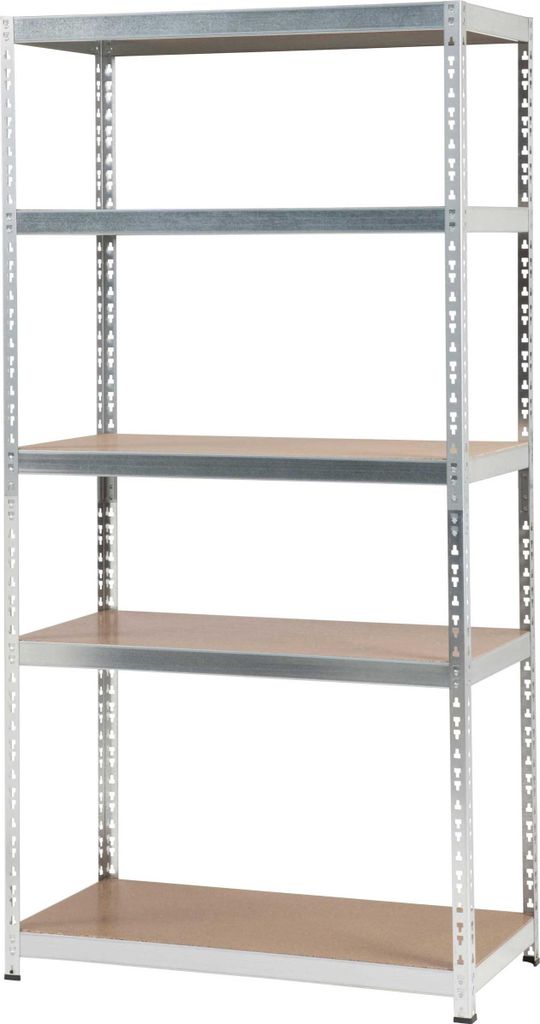 Schwerlast Lagerregal 280 kg Traglast 5 Fachböden 200 cm hoch 50 cm breit
