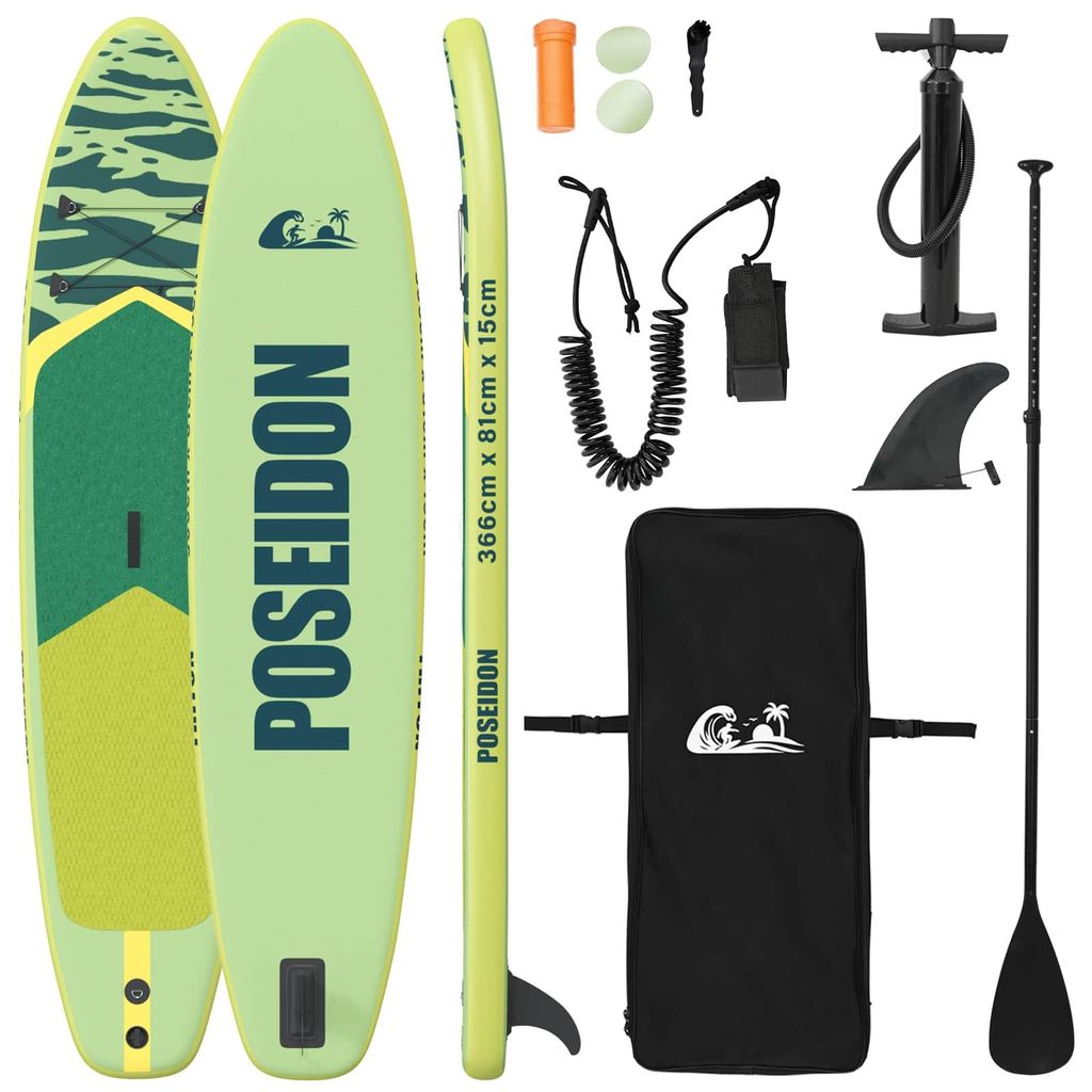 vidaXL Tavola da stand up paddle gonfiabile POSEIDON 366 x Immagine del prodotto 
