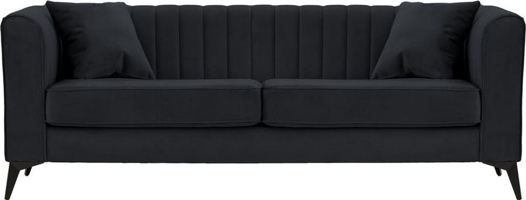 3-Sitzer Sofa Mary-Velluto 20-matte black