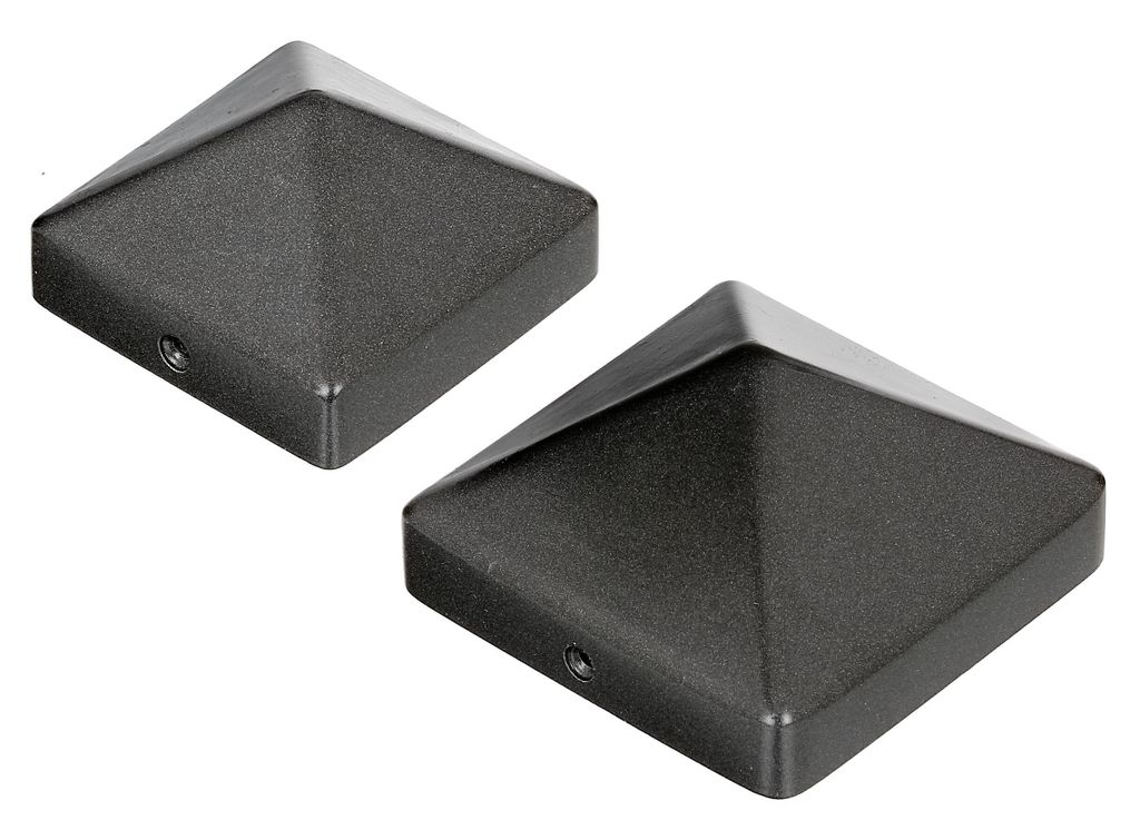 Alberts 5x Pfostenkappe für Holzpfosten, hoch, Aluminium, anthrazit 70x70 mm oder 90x90 mm