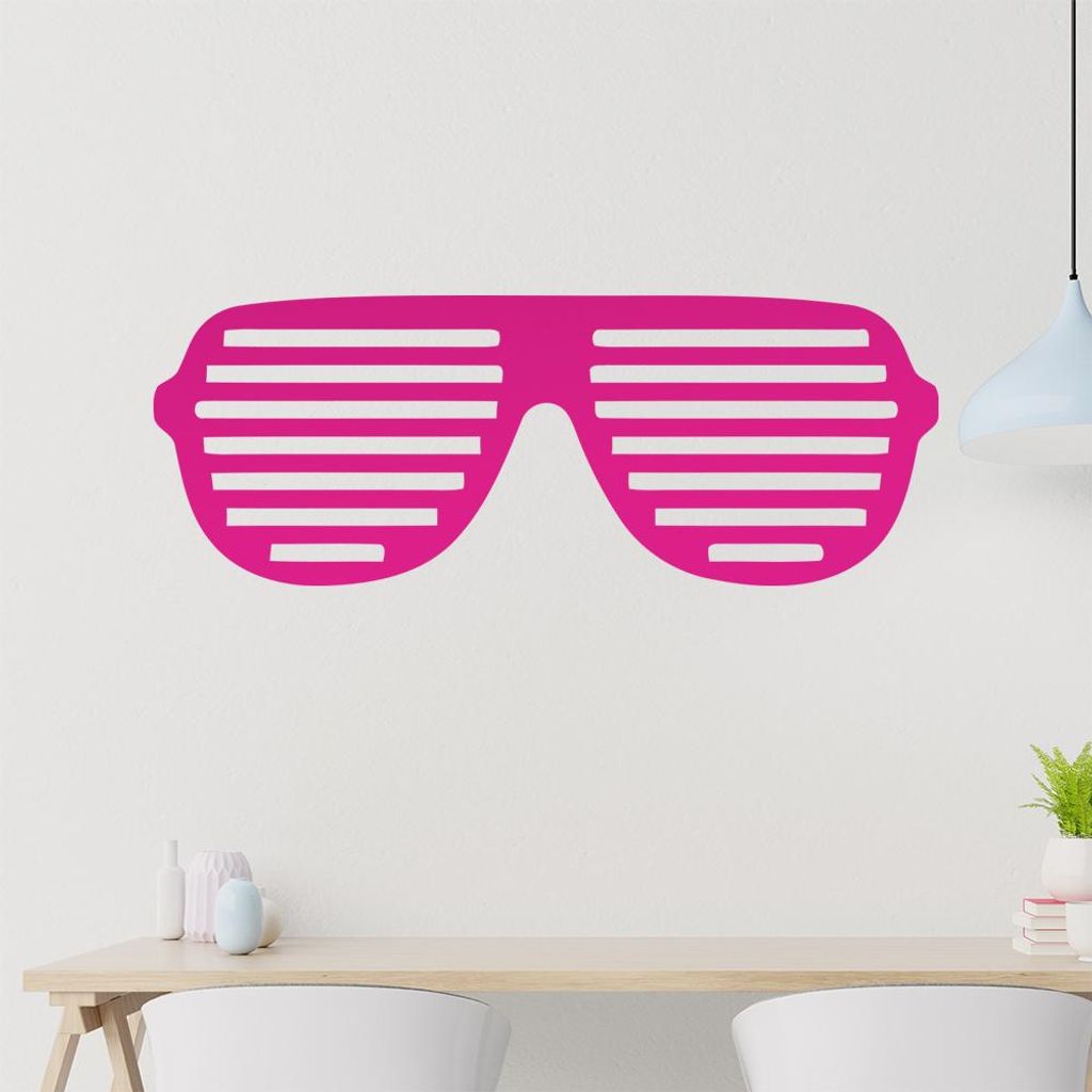 skibrille Wandtattoo in 6 Größen - Wandaufkleber Wall Sticker - Dekoration, Küche, Wohnzimmer, Schlafzimmer, Badezimmer