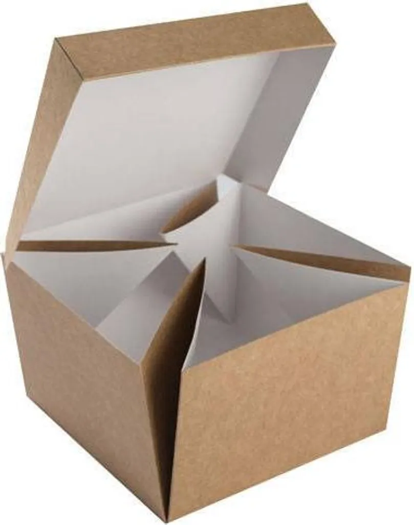 Burgerbox anti-écrasement barquette pliable 14x14x9,5 cm x 100 pcs