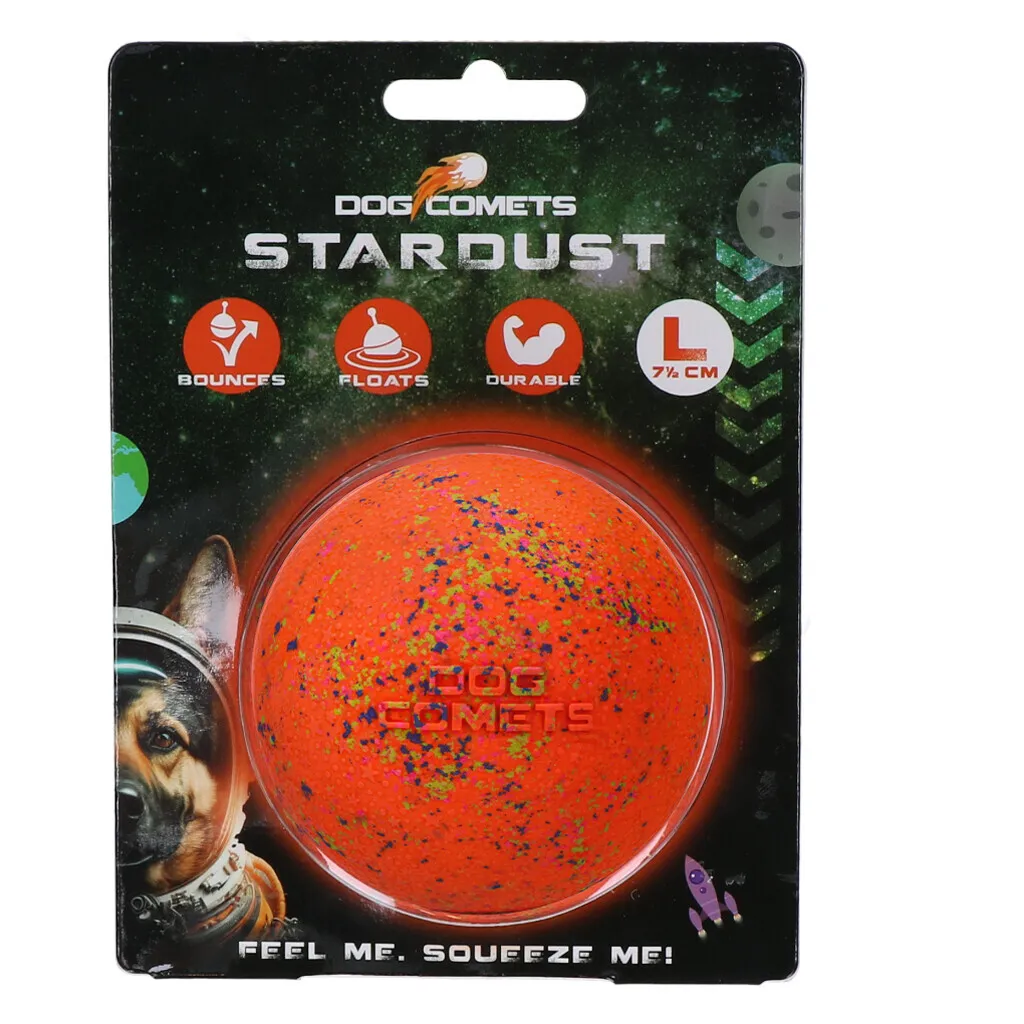 Dog Comets Stardust Orange L: Palla da Riporto Professionale per Cani