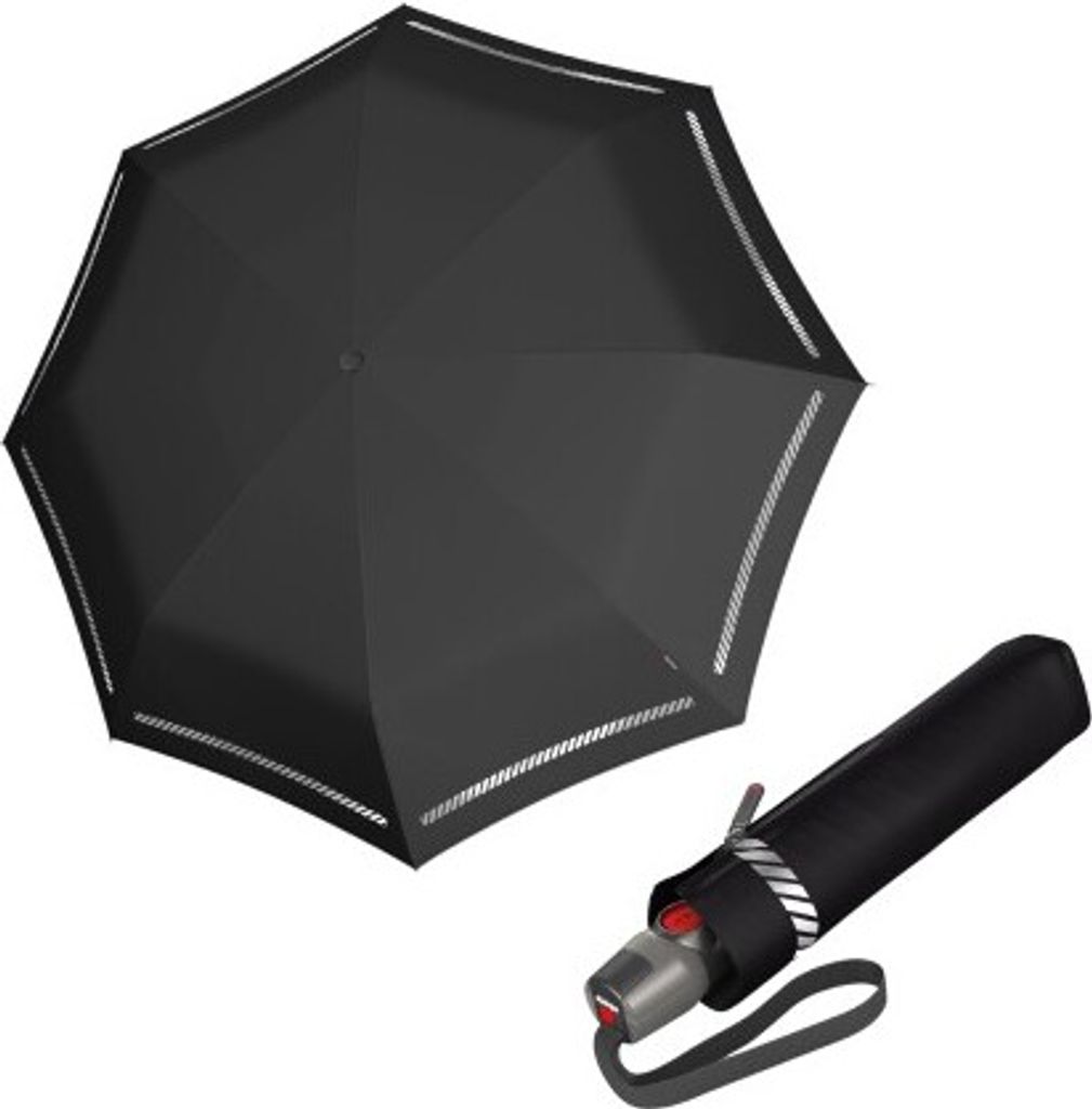 Knirps KNIRPS T.200 Reflective black - elegantní plně Obrázek produktu 
