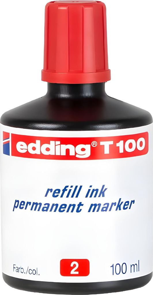 edding Nachfülltusche T 100 4-T100002 100ml rot