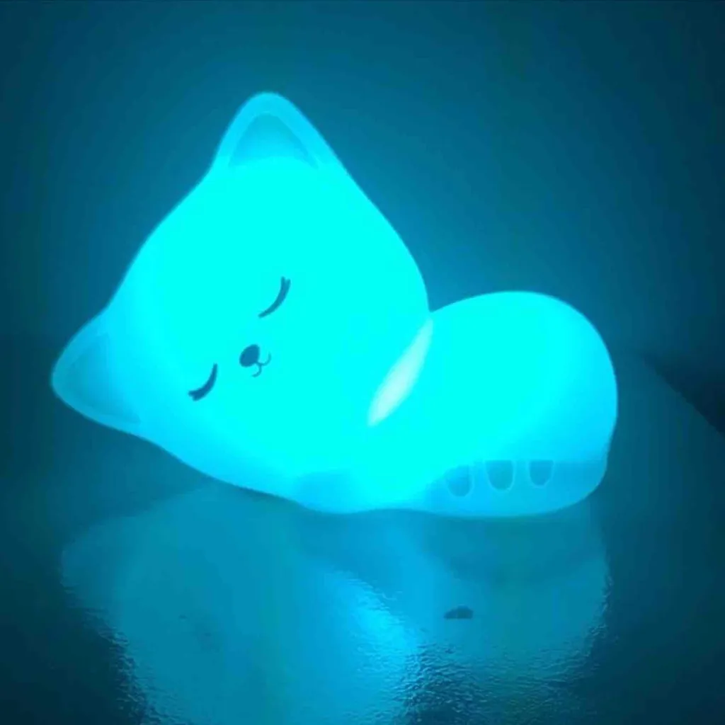 Veilleuse Chaton Stella Tiny Blanche - Rechargeable et Tactile Little L