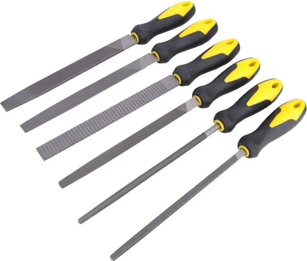 Ajustez vos pièces avec ce jeu de 6 limes de 20 cm multi-usages - 5