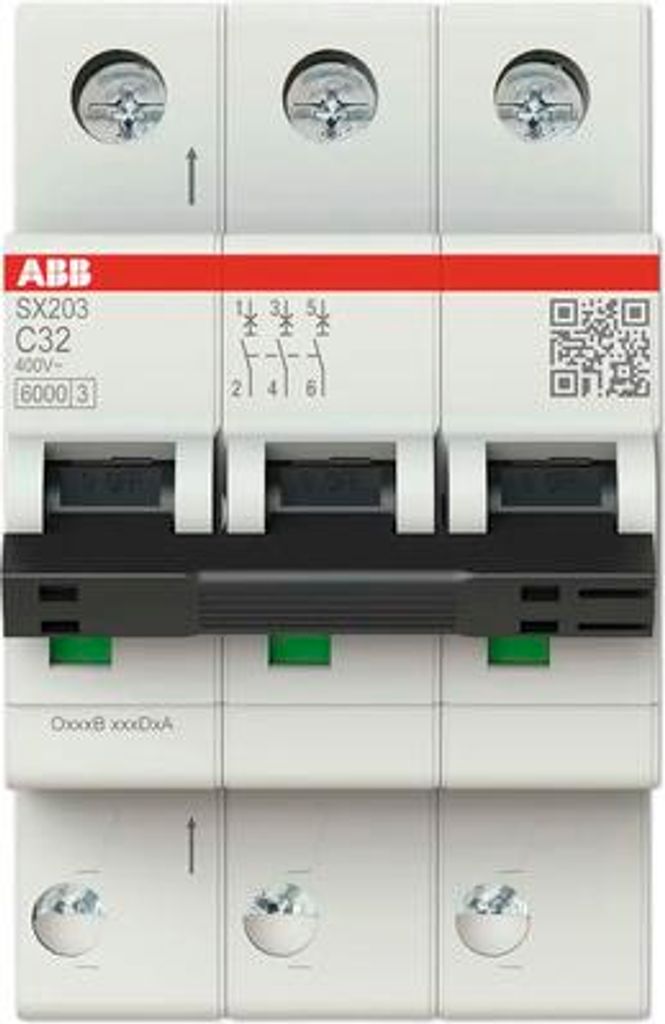 Sicherungsautomat SX203-C32 Flexline C-Char.6kA 32A 3P (2CDS253003R0324)