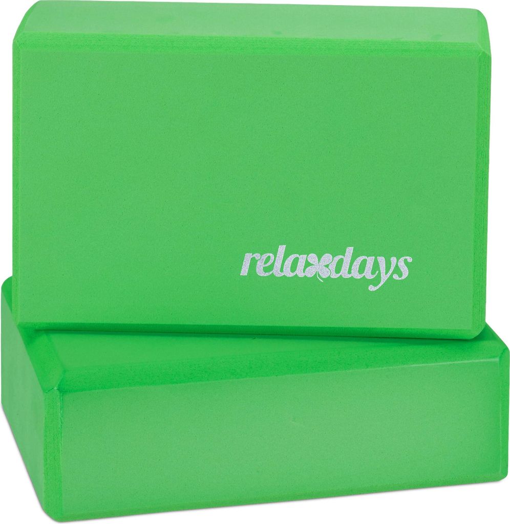 Relaxdays Unisex - sada 2 bloků na jógu pro dospělé, bloky Obrázek produktu 1