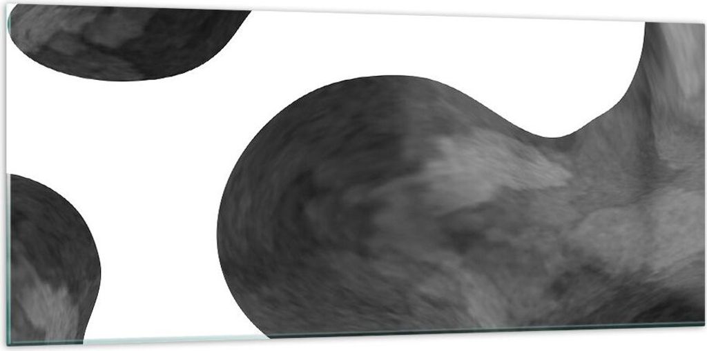Bilder auf glas - Einteilig - Abstraktion Form Figur - 120x50cm - Glasbilder - Wandbilder - Bilder - zum Aufhängen bereit - Wanddekoration aus Gla...