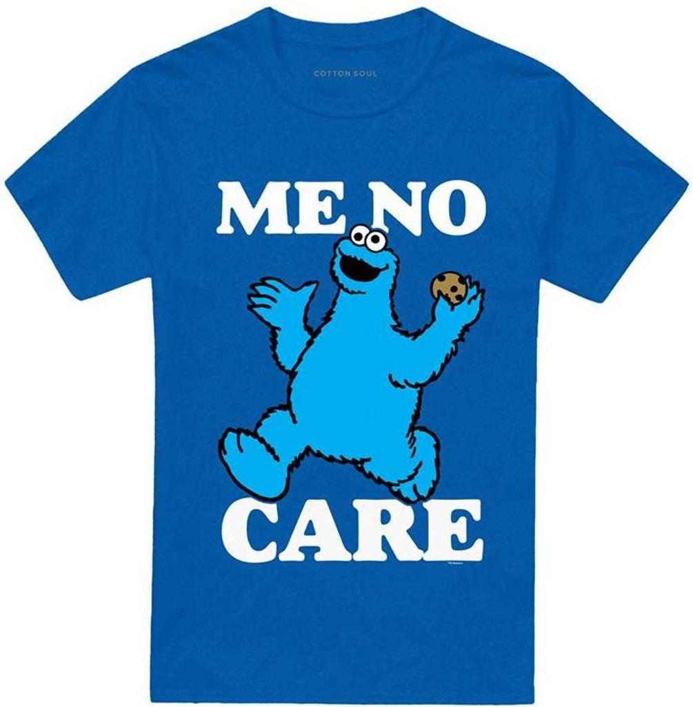 Sesame Street - "Me No Care" T-Shirt für Herren/Damen Uni TV20463 (L) (Königsblau)