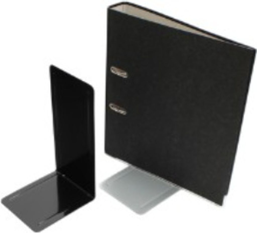 MAUL Buchstütze Stahl 14 x 12 x 24 cm grau Produktbild 