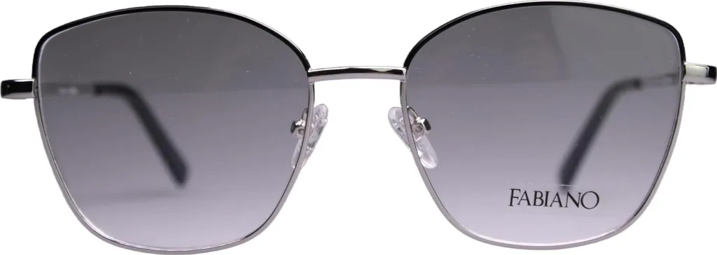 Occhiali da Vista Fabiano FAB182-1 Argento e Nero - Stile Professionale