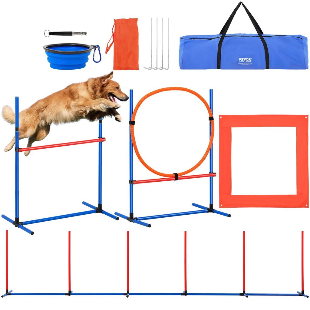 VEVOR výcvikové zariadenie pre psov agility, 4-dielna Obrázok produktu 