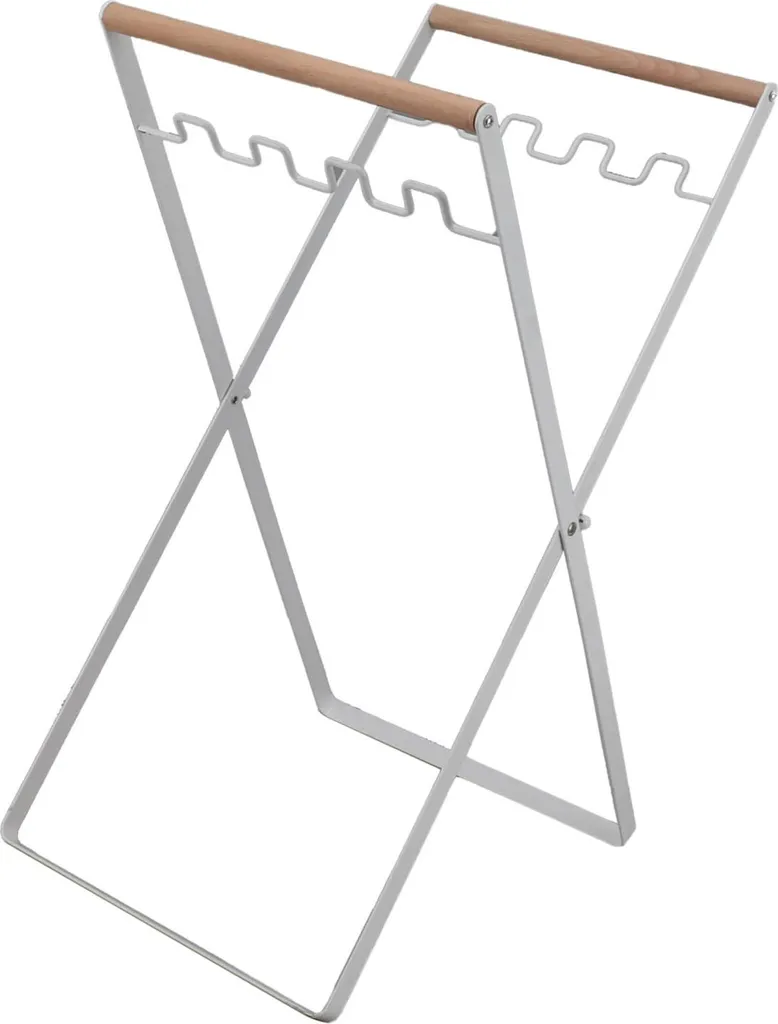 Support sac poubelle pliable en fer blanc, robuste pour le camping - 3