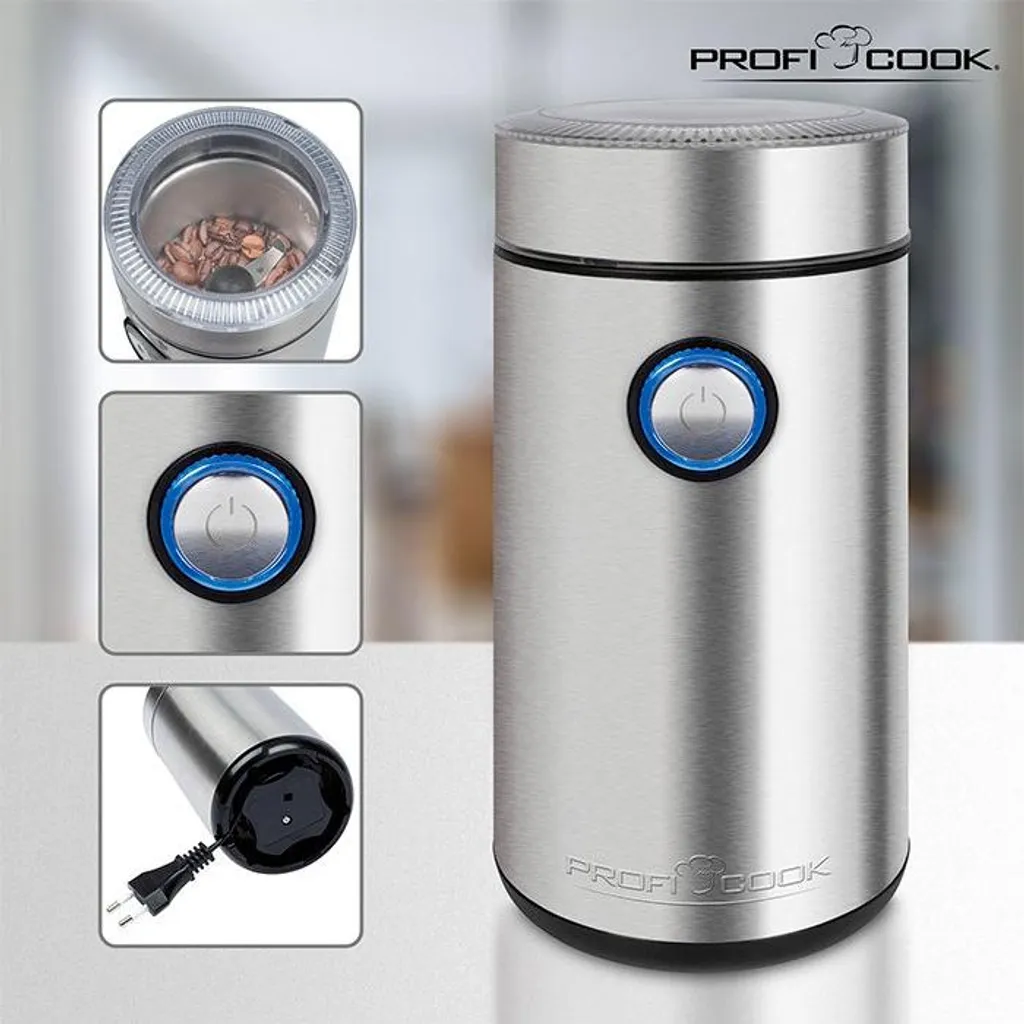 ProfiCook PC-KSW 1216 Macinacaffè Elettrico 150W Inox | Shop Online