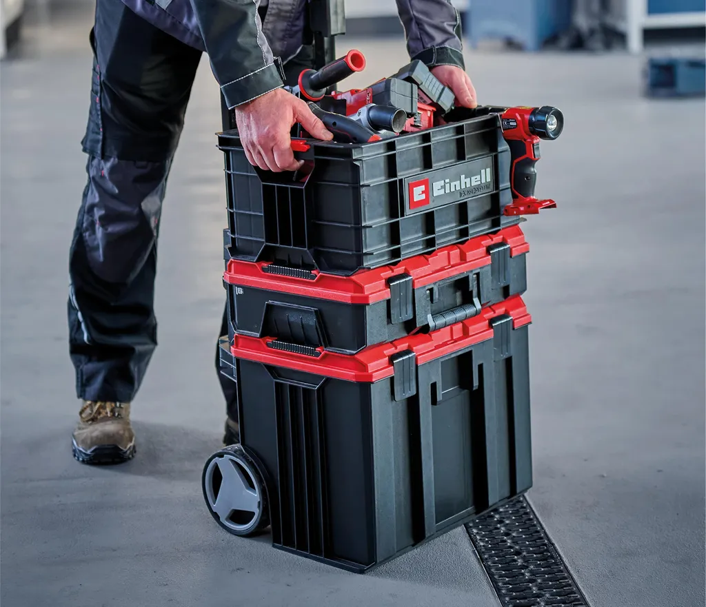 Coffret de rangement Einhell E-Case mallette à outils empilable vide - 2