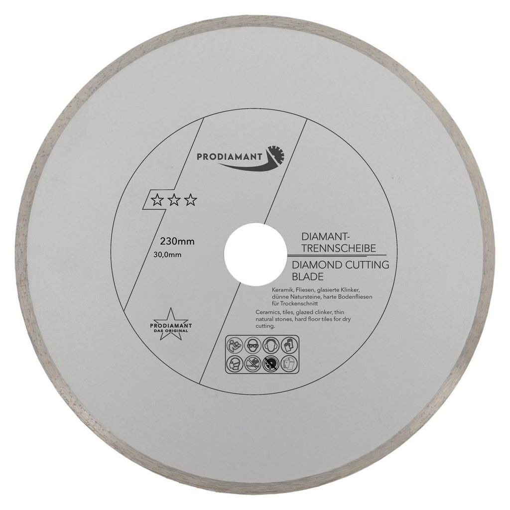 PRODIAMANT Disco diamantato per piastrelle 230 mm x 30 mm Immagine del prodotto 