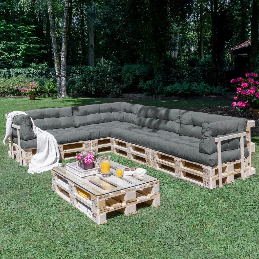 Set Cuscini per Pallet Style: Resistenza e Comfort per Esterni - 6