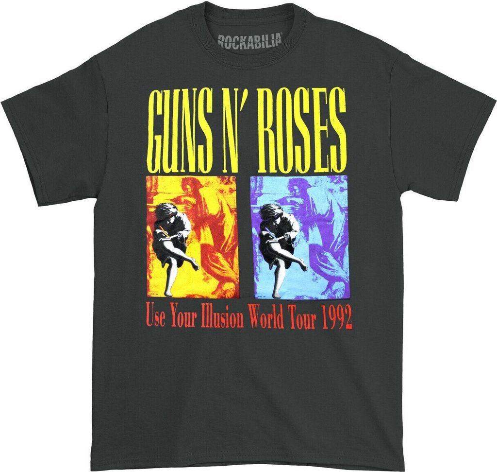 Guns N Roses - "Use Your Illusion World Tour" T-Shirt für Herren/Damen Uni RO674 (L) (Black)