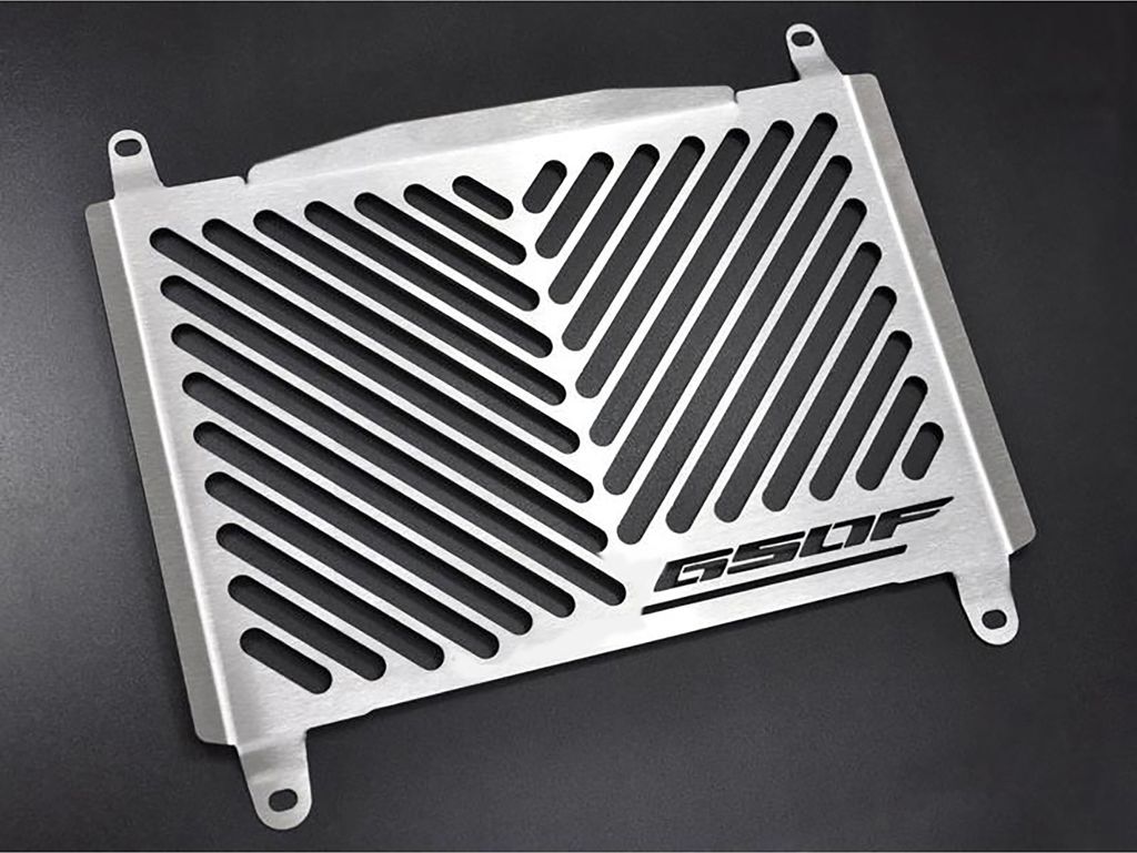ZIEGER Kühlerabdeckung kompatibel mit Honda CB 650 F Design Logo silber