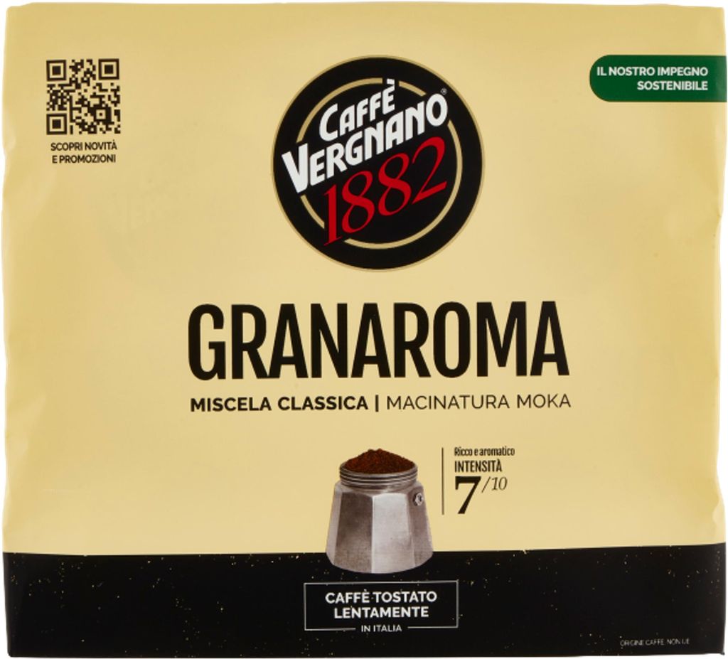 Café moulu Gran Aroma, 500 g - Caffè Vergnano Image du produit 
