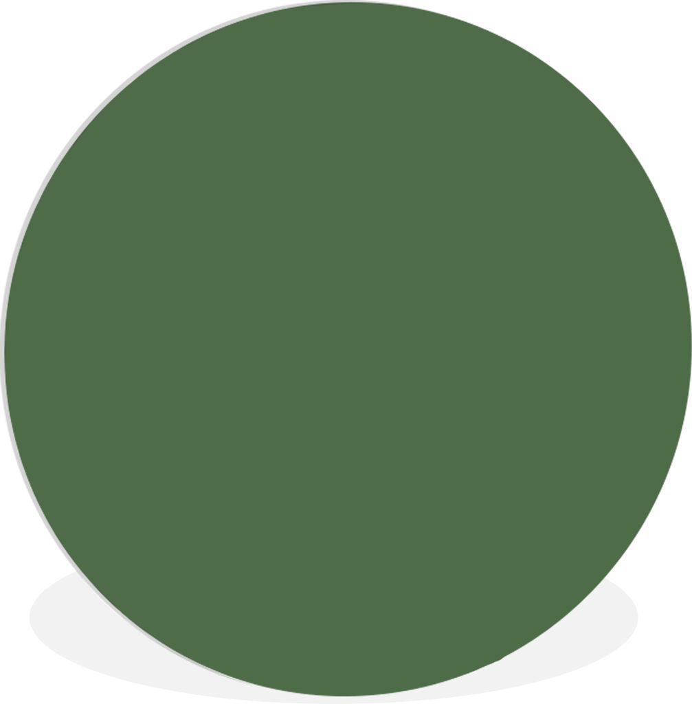 MuchoWow Rundes Wandbild - Runde Bilder Design - Abstrakt - Grün Ø 30 cm Kreis Wanddekoration Kunststoff - Wandkreis - Wandschmuck - Schlafzimm...